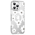 iPhone 16 Pro Max Floral Magsafe Kapak - Beyaz