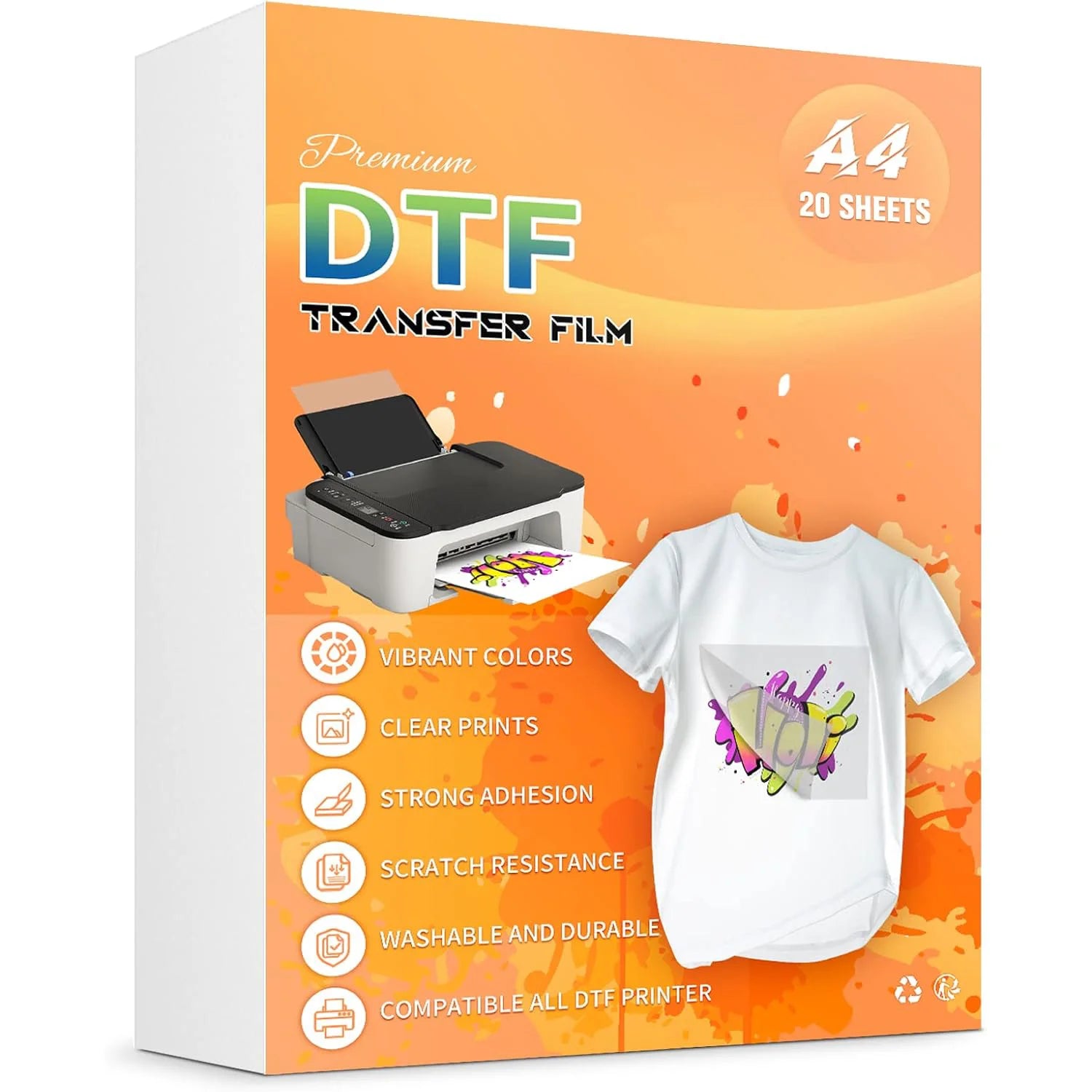 A4 DTF Transfer Filmi 20 Yaprak