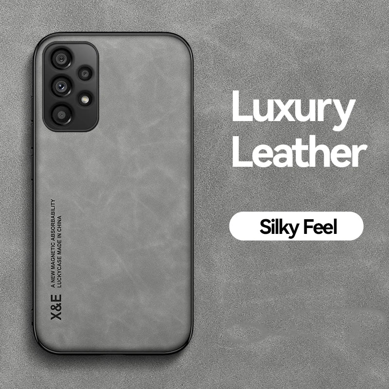 Xiaomi Serisi Manyetik Deri Dokulu Koruyucu Kılıf