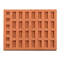 Red Mini Brick Silicone Mold Silicone Construction Material Tile Model Mould Building Making Handmade House Miniature Brick Mold