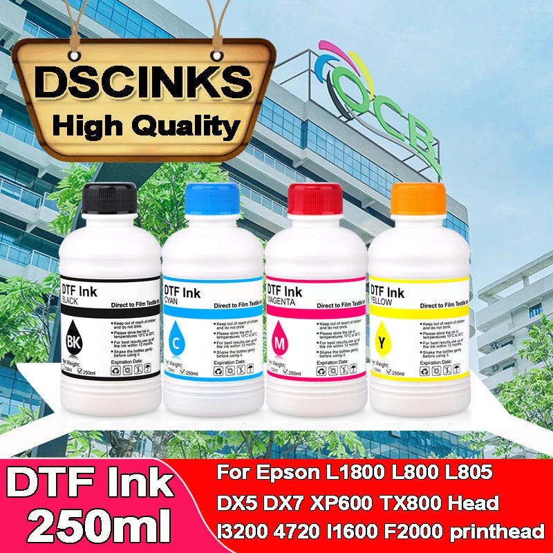 DTF Mürekkep Seti 4 x 250 ml