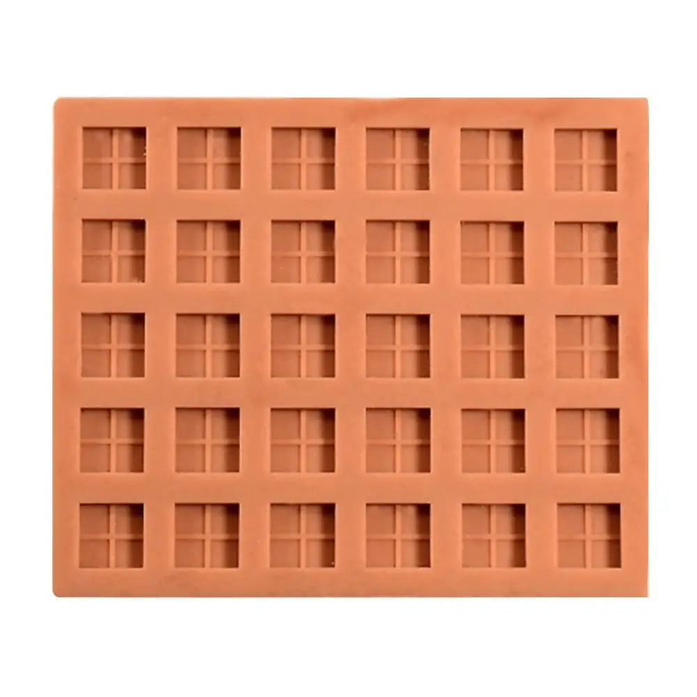 Red Mini Brick Silicone Mold Silicone Construction Material Tile Model Mould Building Making Handmade House Miniature Brick Mold