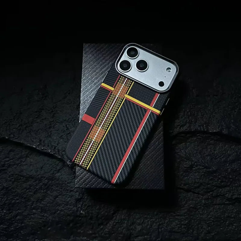 iPhone Serisi Manyetik Karbon Fiber Zırhlı Kılıf