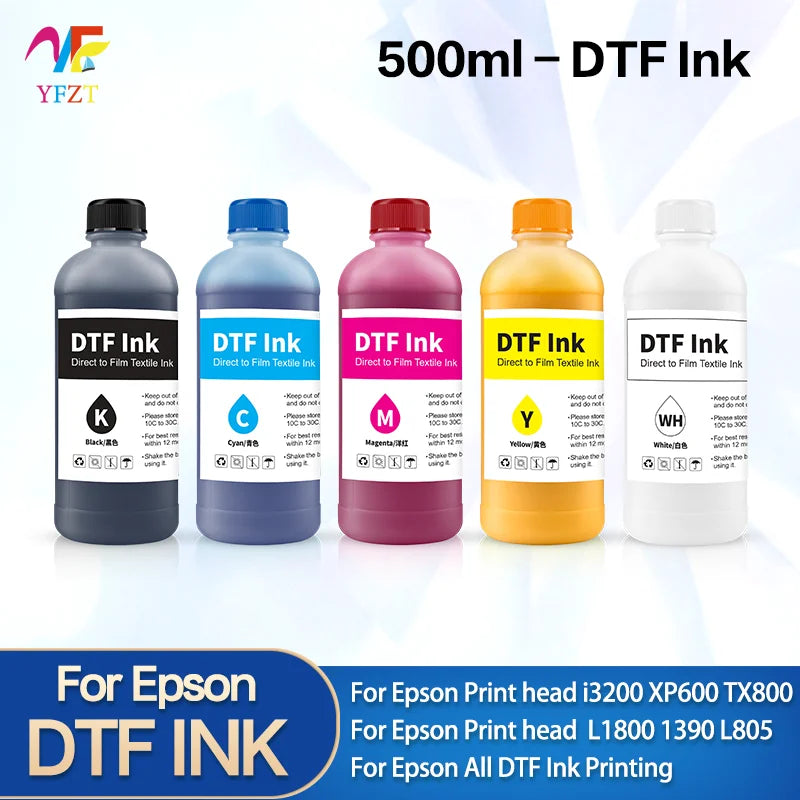 Epson Baskı Kafaları Uyumlu DTF Mürekkep 500 ml
