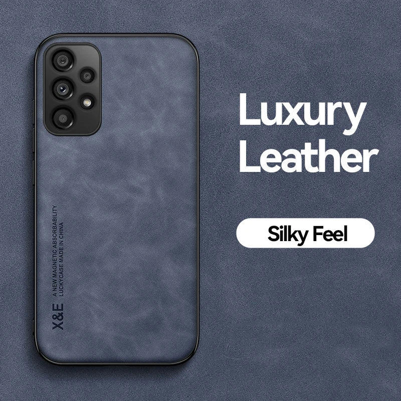 Xiaomi Serisi Manyetik Deri Dokulu Koruyucu Kılıf