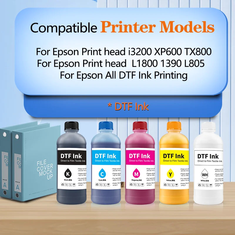 Epson Baskı Kafaları Uyumlu DTF Mürekkep 500 ml
