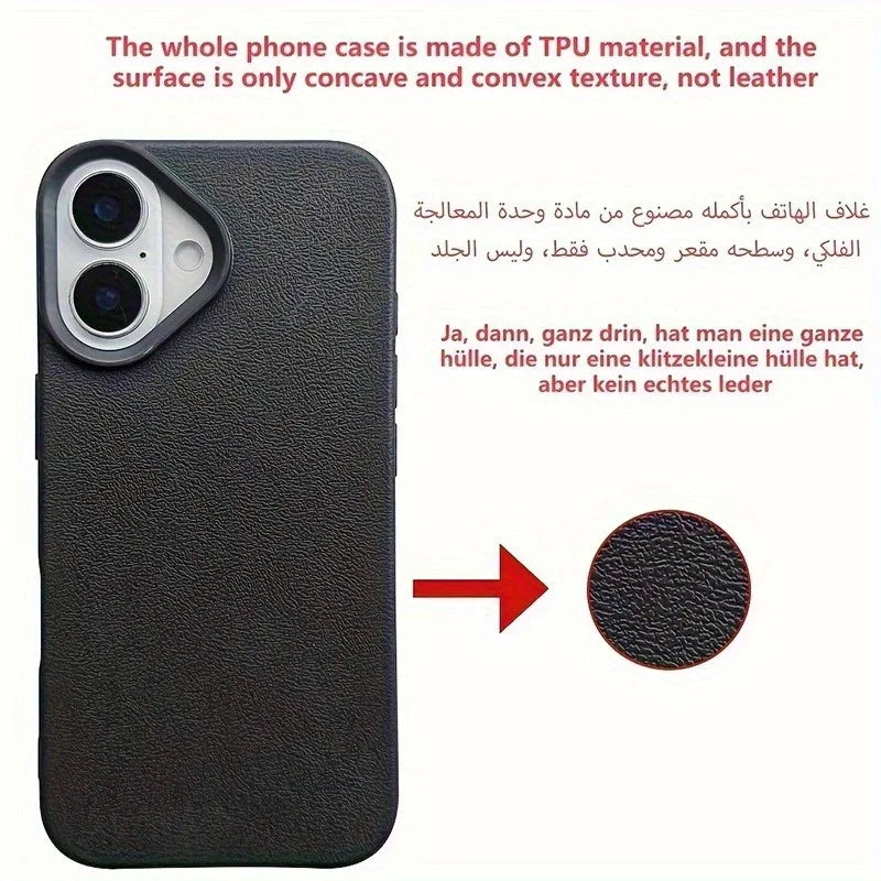 iPhone Serisi Pembe Çiçekli Deri Dokulu Silikon Kılıf