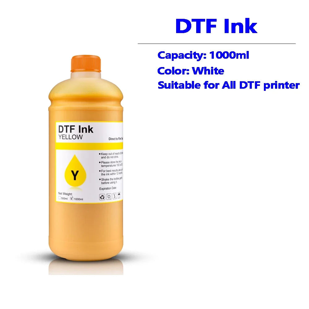 DTF Mürekkep Seti 6 x 1000 ml - 2 Beyaz
