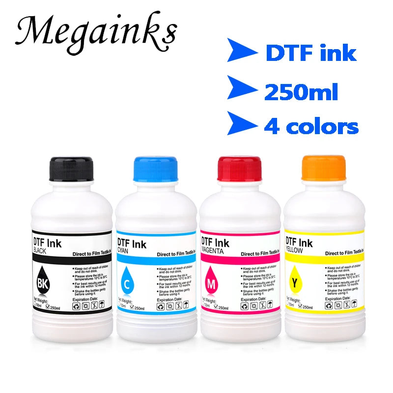 DTF Mürekkep Seti 4 x 250 ml