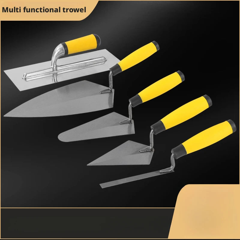 5 Pcs Masonry Set Carbon Steel Brickdaying Trowelpointing Trowelmargin Trowel Construction Finishing Hand Tools